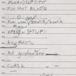 Eastern questionnaire, answ...