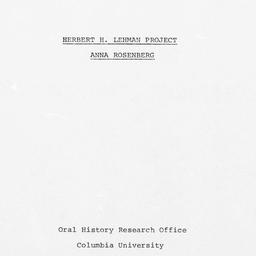 Reminiscences of Anna M. Ro...