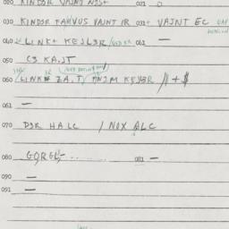 Eastern questionnaire, answ...