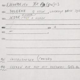 Eastern questionnaire, answ...