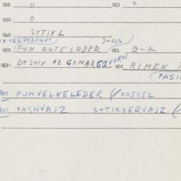 Eastern questionnaire, answ...