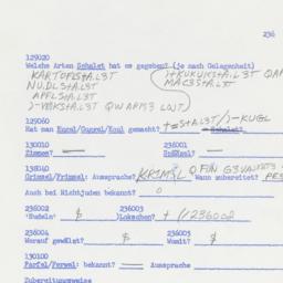 Western questionnaire, answ...