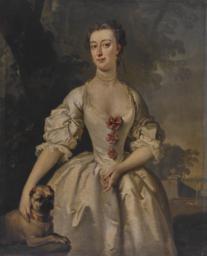 Portrait of an Unknown Woman with a Pug