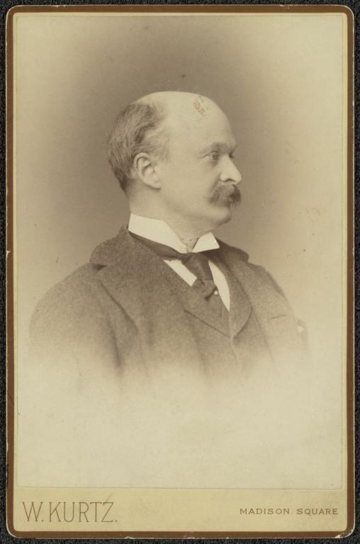 Charles Follen McKim, profile bust facing R.