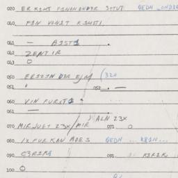 Eastern questionnaire, answ...