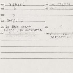 Eastern questionnaire, answ...