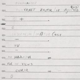 Eastern questionnaire, answ...