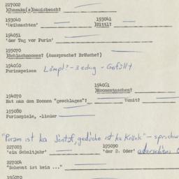 Western questionnaire, answ...