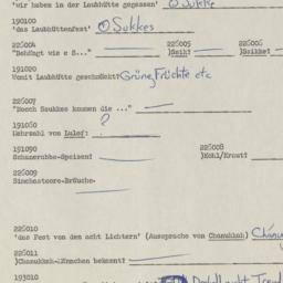 Western questionnaire, answ...