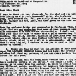 Letter from Gunnar Myrdal t...