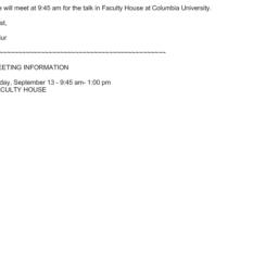 Announcements, 2013-09-13. ...