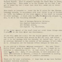 Letter from Mr. Tuttle on n...
