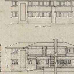 Working drawing: Rear, side...