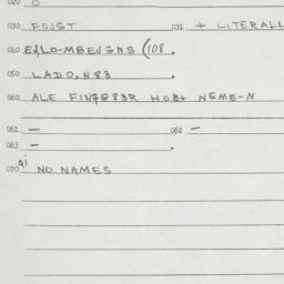 Eastern questionnaire, answ...