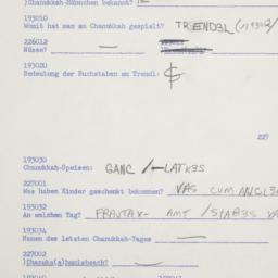 Western questionnaire, answ...