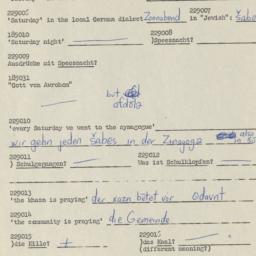 Western questionnaire, answ...
