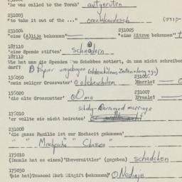 Western questionnaire, answ...