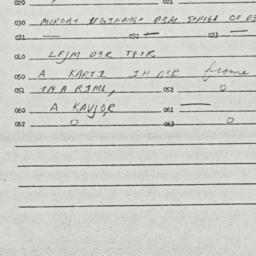 Eastern questionnaire, answ...