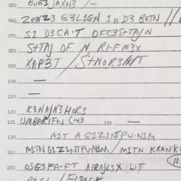 Eastern questionnaire, answ...