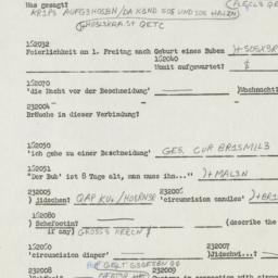 Western questionnaire, answ...