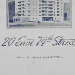 20 E. 74 Street, Plans Of 1...