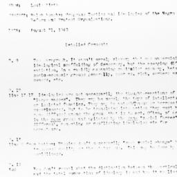 Memorandum from Louis Wirth...