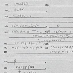 Eastern questionnaire, answ...