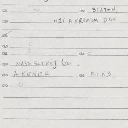 Eastern questionnaire, answ...