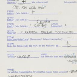 Western questionnaire, answ...