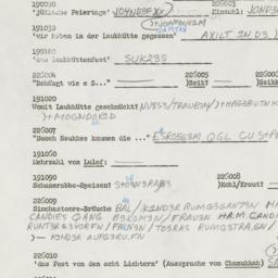 Western questionnaire, answ...