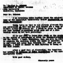 Letter from Charles Dollard...