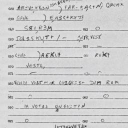 Eastern questionnaire, answ...
