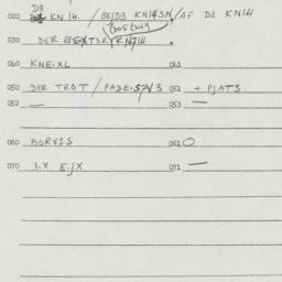 Eastern questionnaire, answ...