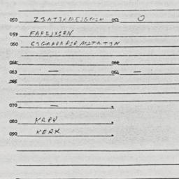 Eastern questionnaire, answ...