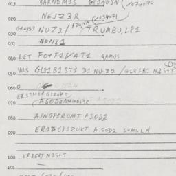 Eastern questionnaire, answ...