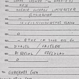 Eastern questionnaire, answ...