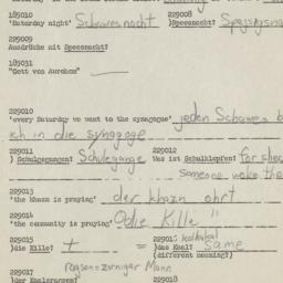 Western questionnaire, answ...