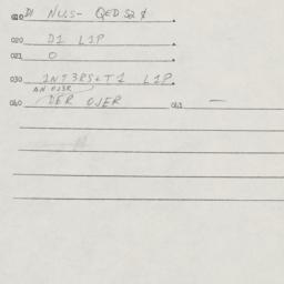 Eastern questionnaire, answ...