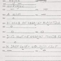 Eastern questionnaire, answ...