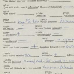 Western questionnaire, answ...