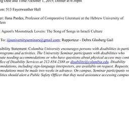 Announcements, 2015-10-01. ...