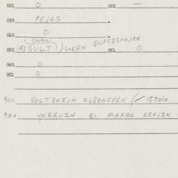 Eastern questionnaire, answ...
