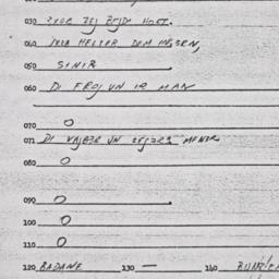 Eastern questionnaire, answ...