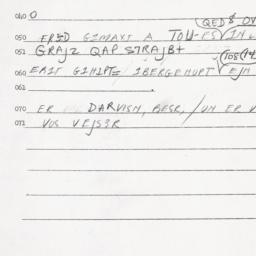 Eastern questionnaire, answ...