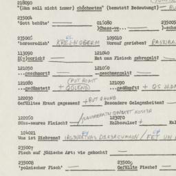 Western questionnaire, answ...