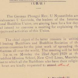 International Buddhist Unio...