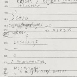 Eastern questionnaire, answ...