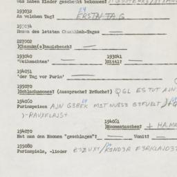 Western questionnaire, answ...