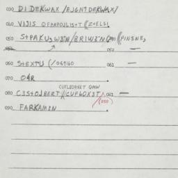 Eastern questionnaire, answ...