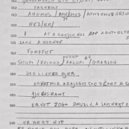 Eastern questionnaire, answ...